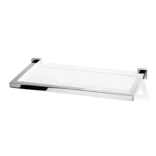 Decor Walther Corner GLA30 Полочка стеклянная 30x16.5см, подвесной, цвет: хром