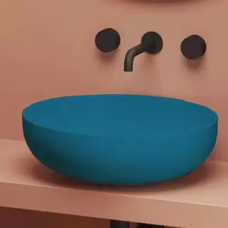 Artceram Jolie Раковина накладная/для пьедестала &Oslash; 50 см, цвет: avio