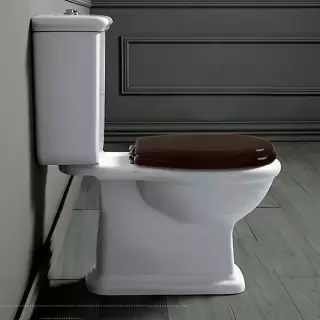 SIMAS Lante Унитаз моноблок 70.5х36.5см, с горизонтальным сливом с бачком с кнопкой смыва, фурнитура хром, цвет: белый