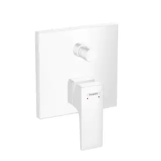 Hansgrohe Metropol Встраиваемый смеситель для ванны с переключателем и обр. клапанами, внешняя часть, цвет: белый матовый