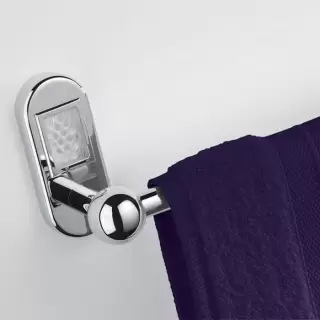 THG Papillon Полотенцедержатель 60см, подвесной, цвет: хром/прозрачный хрусталь