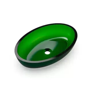 Knief Oval Shape Раковина накладная 55x37x13см., без отв., из полимерного материала, цвет: Aventurin # 080