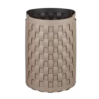 Colombo Adj Круглая корзина Bottega D40хH57см., напольная, цвет: капучино/шоколад