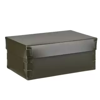 Colombo Adj Коробка Snob 32x20хH13.5см., настольная, цвет: оливковый/горчичный