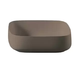 Artceram Cognac Раковина накладная Quadro 56x41 см, Saniglaze, цвет: matera
