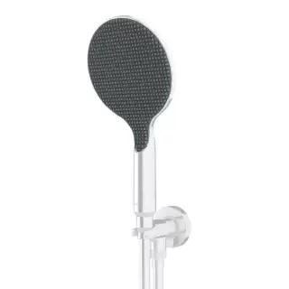 Bossini Apice Комплект для душа с держателем с подводом воды, ручным душем и шлангом 1500 мм., цвет: белый матовый