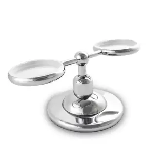 Nicolazzi Cristallo Di Rocca Держатель для мыльницы и стакана, настольный, цвет: хром (без керамики)