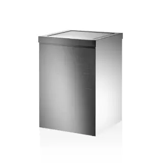 Decor Walther DW 113 Корзина для бумаги 20x20x30см, с крышкой, напольная, цвет: сталь матовая
