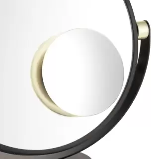 Decor Walther Club Vanity Plus Косметическое зеркало 15см, дополнительное, магнитное, увел. 5x, подвесное, цвет: золото матовое