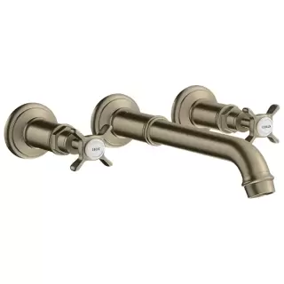 Axor Montreux, Смеситель для раковины, на 3отверстия, СМ, внешняя часть, цвет: никель шлифованный