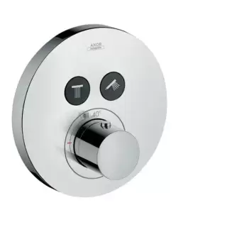 Axor ShowerSelect Термостатический смеситель с двумя запорными клапанами, внешняя часть, цвет: хром