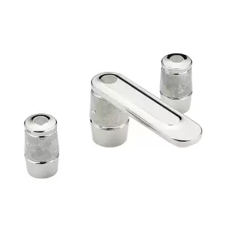 THG CORVAIR FIOR DI BOSCO Смеситель для раковины на 3 отверстия, с донным клапаном, цвет: хром