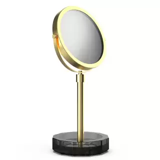 Decor Walther KR KSA Kristall Зеркало косметическое, настольное, цвет: антрацит/золото матовое