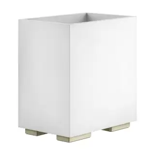 Gessi Inverso Accessories Корзина для мусора, цвет: белый/Warm Bronze Br PVD