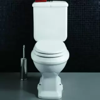 SIMAS Arcade Унитаз моноблок 36,5х68,5см, выпуск в стену, с фурнитурой, цвет: белый/хром