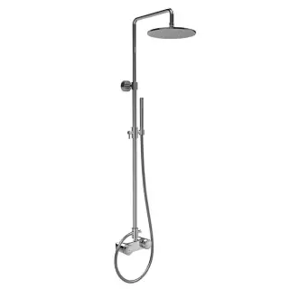 Fima Carlo Frattini Colonne doccia Душевая стойка, верхний душ 25см., с термостатическим смесителем, держателем и ручным душем, цвет: хром