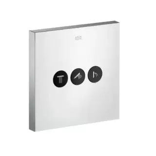 Axor ShowerSelect Модуль с тремя запорными клапанами, квадратный, внешняя часть, цвет: хром