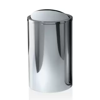 Decor Walther DW 121 Корзина для белья 35xh58см, напольная, цвет: сталь полированная