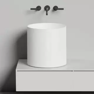 Salini Armonia Раковина 45x45x45см., без отв., накладная, S-Sense, цвет: белый глянцевый