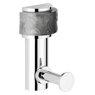 THG Paradise Крючок подвесной, длинный, цвет: хром/хрусталь