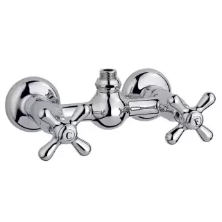 Nicolazzi Nuova Brenta Смеситель для душа с 2мя ручками, вывод сверху 1/2", без душевой лейки, цвет: хром