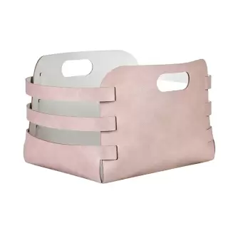 Colombo Adj Корзина Riga 27x36хH25см., настольная, цвет: пепельная роза/устричный