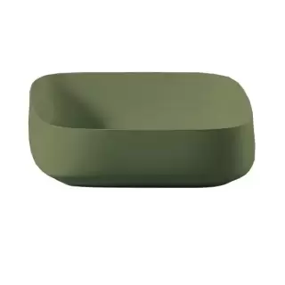Artceram Cognac Раковина накладная Quadro 55x35 см, Saniglaze, цвет: salvia