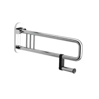 Colombo Complementi Поручень для инвалидов, 75см, с держателем для т/б., цвет: хром