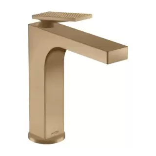 Axor Citterio Смеситель для раковины 160, на 1 отв., излив h: 16см, с донным клапаном, с текстурой, цвет: шлифованная бронза