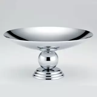 THG Marquise porcelaine blanche Мыльница металлическая, &oslash;15см., настольная, цвет: хром/платина/белый фарфор