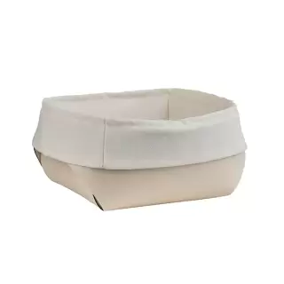 ADJ Корзина для хлеба, 15x15xH7 см., цвет: панна котта/белый