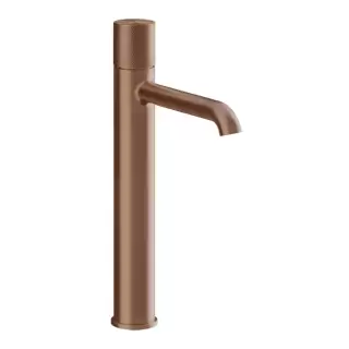 Gessi Habito Diamantato Смеситель для раковины, высокий, 1 отв., без донного клапана, цвет: Copper Brushed PVD