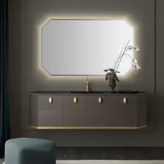 VITAGE milldue edition Dandy Комплект подвесной мебели 174х47хh46.1см, цвет: глянцевый Fango/Grafite