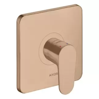 Axor Citterio M Смеситель для душа, встраиваемый, цвет: шлифованное красное золото