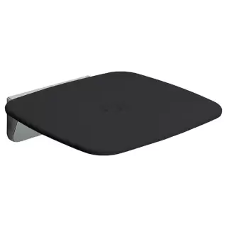 Colombo Complementi Сиденье для душа, с креплениями к стене, 160кг, цвет: черный