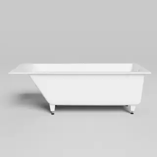 Salini Cascata Ванна встраиваемая, с прямоугольной чашей, 180x80x60см., регулируемые ножки, материал: S-Sense, цвет: белый.