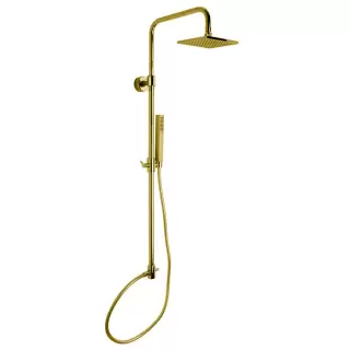 Fima Carlo Frattini Colonne doccia Душевая стойка, верхний душ 30х30см., с ручным душем, цвет: золото