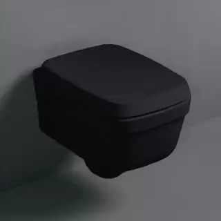 SIMAS Evolution Унитаз подвесной 52х37см с сиденьем микролифт, цвет: черный