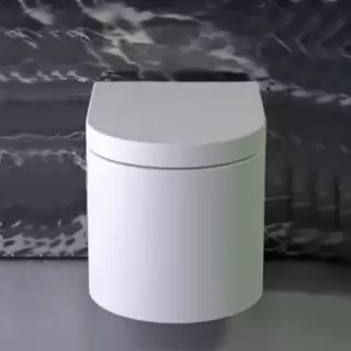 KNIEF Prime Унитаз подвесной 52x39x33см, с крышкой микролифт, цвет: белый матовый (упаковка: 2 коробки)