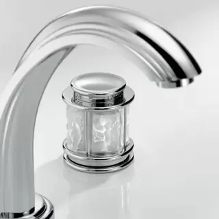 THG Ange Смеситель для раковины, 3 отв., цвет: хром