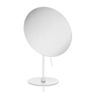 Decor Walther Round SPT 71 Косметическое зеркало 20.5xh30.5см, настольное, увел. 3x, цвет: матовый белый