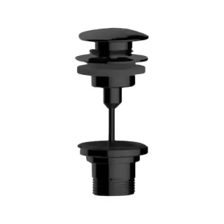 Bossini Gillo Донный клапан для раковины, клик-клак, 1&rdquo; 1/4, цвет: Nero opaco