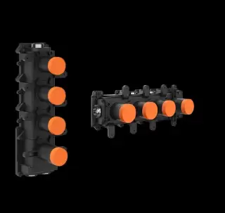 GESSI Встраиваемая часть термостатического смесителя с 3 запорными вентилями