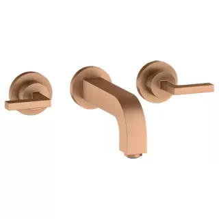 Axor Citterio Смеситель для раковины, встраиваемый, излив: 16.2см., ручка: рычаг, цвет: шлифованная бронза