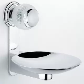 THG Panthere Cristal clair Мыльница металлическая &oslash; 15см., подвесная, цвет: хром/прозрачный хрусталь