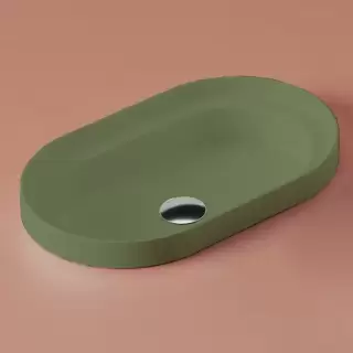 Artceram Fuori Scala Раковина встраиваемая 60х35 см, цвет: verde salvia