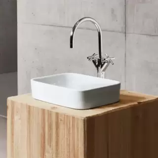 Bette Art Раковина 60х40х11 см, без отв., сталь, цвет: белый