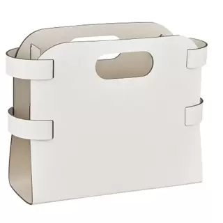 ADJ Журнальница, 16x36xH25 см., цвет: белый/панна котта