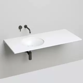 Salini Marea Раковина врезная снизу 42х42х12.8cм, без отв., без перелива, S-Stone, цвет: белый матовый