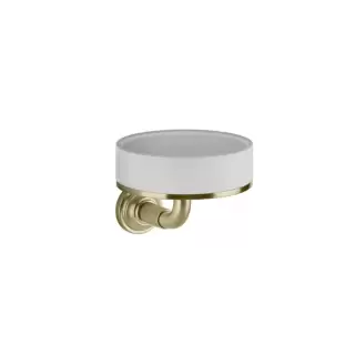 Gessi Venti20 Мыльница подвесная, цвет: белый, фурнитура Brushed Brass PVD